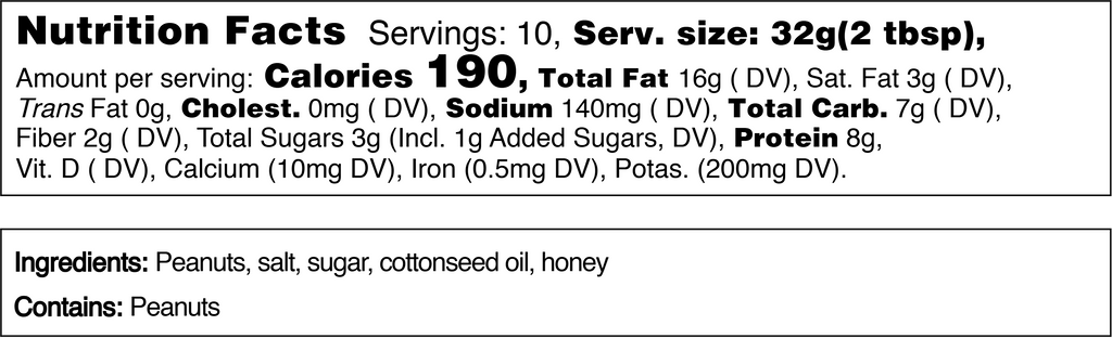 Chunky Honey Whipped PB